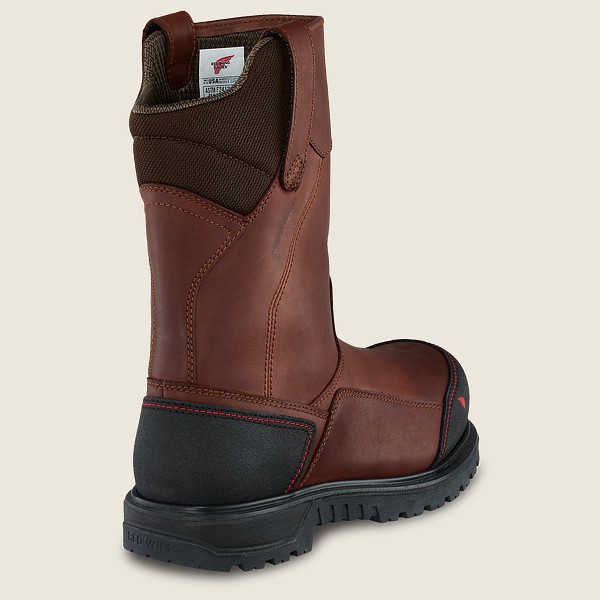 Red Wing Safety Boots Brnr Xp - 11-inch Waterproof Csa Toe Pull-on - Brown/Black - Mens ZRB487296